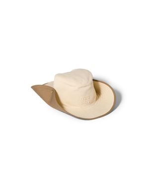 Miu Miu Drill Cowboy Hat - Natural