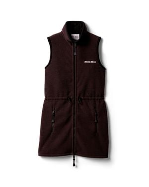 Miu Miu Fleece Dress - Black
