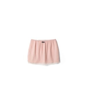 Miu Miu Chiffon Miniskirt - Pink
