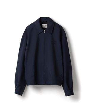 Miu Miu Mohair Blouson Jacket - Blue