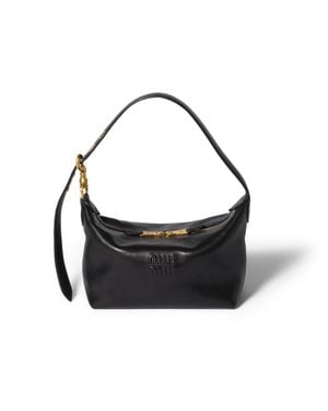 Miu Miu Spirit Nappa Leather Bag - Black