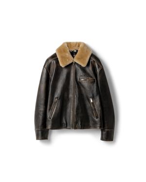 Miu Miu Nappa Leather Jacket - Black