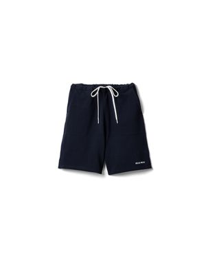 Miu Miu Embroidered Piqué Shorts - Blue