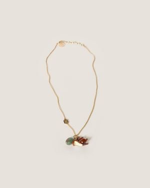 Miu Miu Metal Necklace - Natural