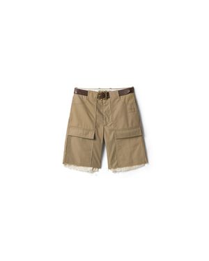 Miu Miu Chino Bermudas - Natural