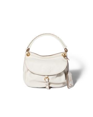Miu Miu Rendez-Vous Nappa Leather Bag - White