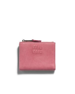 Miu Miu Small Leather Wallet - Pink