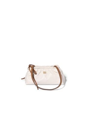 Miu Miu Nappa Leather Pouch - Metallic