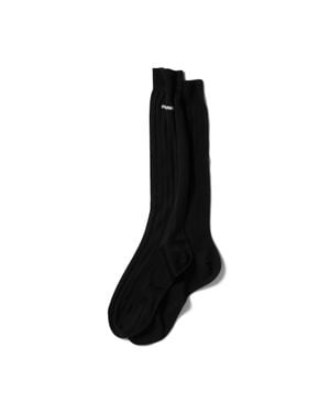 Miu Miu Silk Socks - Black