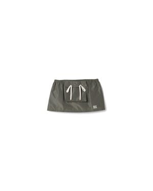 Miu Miu Technical Fabric Miniskirt - Green