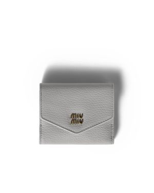 Miu Miu Small Leather Wallet - Grey