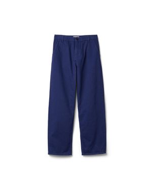 Miu Miu Garment-Dyed Gabardine Trousers - Blue
