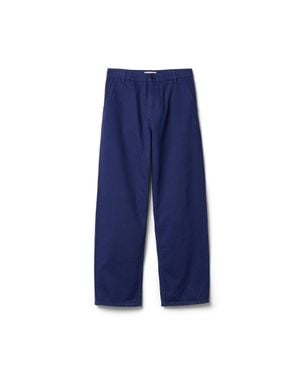 Miu Miu Garment-Dyed Gabardine Pants - Blue