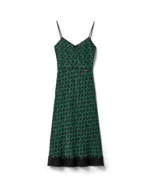 Miu Miu Crêpe De Chine Dress - Green