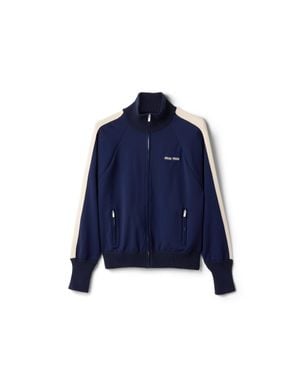 Miu Miu Technical Fabric Jacket - Blue