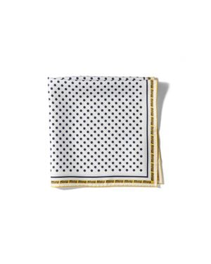 Miu Miu Printed Twill Scarf - Gray
