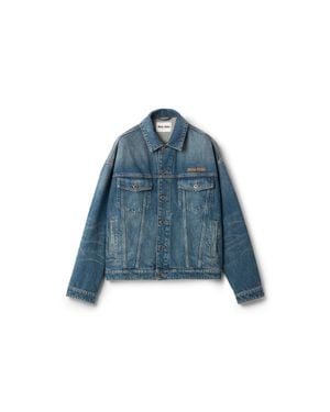 Miu Miu Denim Blouson Jacket - Blue