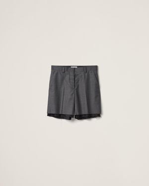 Miu Miu Grisaille Bermudas - Black