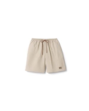 Miu Miu Panama Cotton Bermudas - Natural