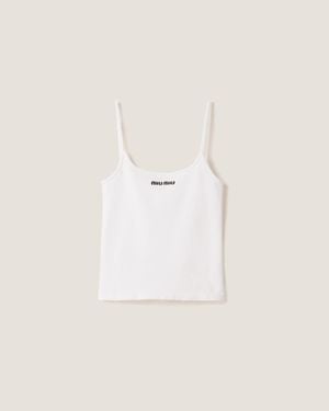 Miu Miu Seamless Top - White