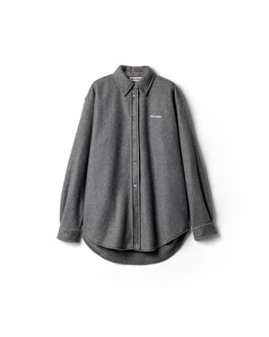 Miu Miu Fleece Shirt - Grey