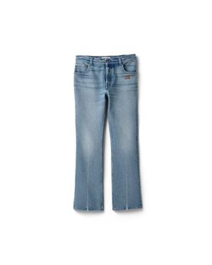 Miu Miu Five-Pocket Washed Denim Jeans - Blue