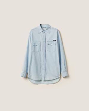 Miu Miu Chambray Shirt - Blue
