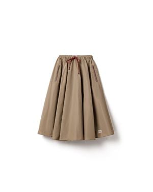 Miu Miu Technical Fabric Skirt - Natural