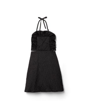 Miu Miu Cloqué Duchesse Dress - Black