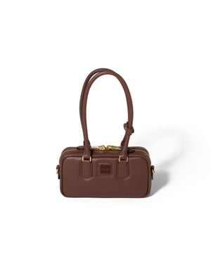Miu Miu Arcadie Leather Mini-Bag - Brown