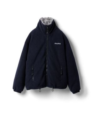 Miu Miu Fleece Down Jacket - Blue