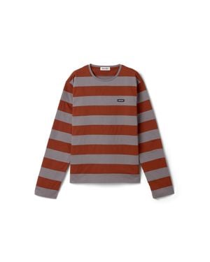 Miu Miu Striped Jersey T-Shirt - Red
