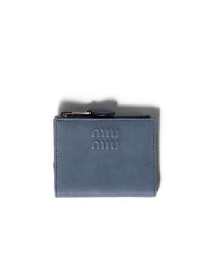 Miu Miu Small Leather Wallet - Blue