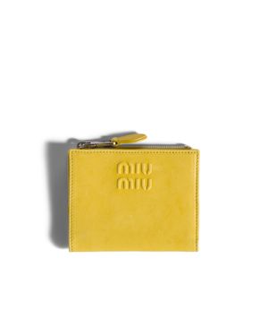 Miu Miu Small Leather Wallet - Yellow