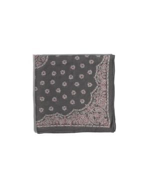 Miu Miu Printed Wool And Cashmere Scarf - Grey