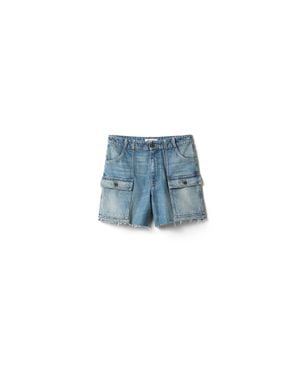 Miu Miu Denim Bermudas - Blue