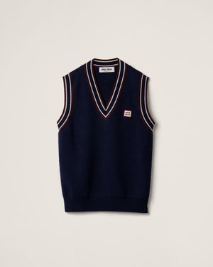 トップス Miu Miu Mohair Knit Vest トップス Miu Miu Mohair Knit Vest Miu Miu Knit Sleeveless