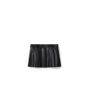 Miu Miu Nappa Leather Skirt - Black