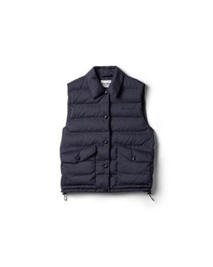 Miu Miu Technical Pongé Down Vest - Blue