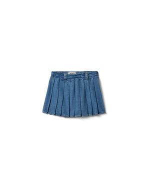 Miu Miu Denim Mini Skirt - Blue