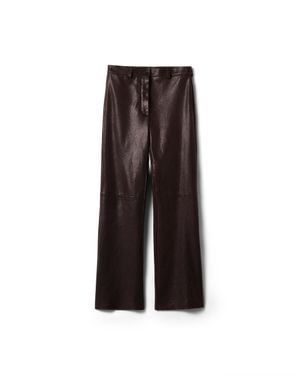 Miu Miu Leather Pants - Brown