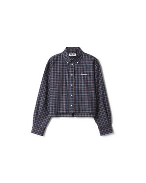 Miu Miu Plaid Shirt - Blue