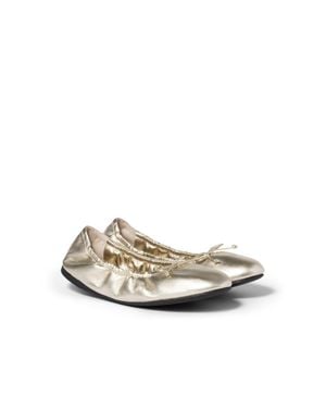 Miu Miu Leather Ballerinas - White