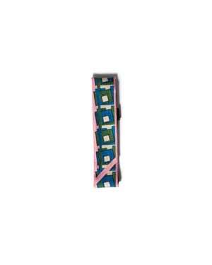 Miu Miu Printed Silk Skinny Scarf - Blue