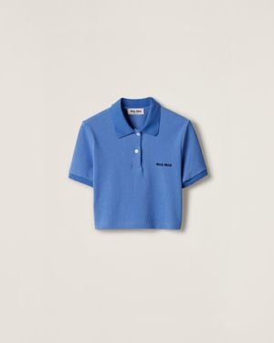 MiuMiu Archive Sky Blue Polo Shirt