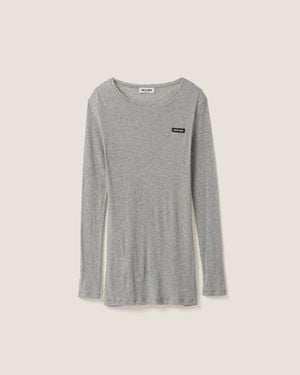 Miu Miu Long Sleeve Dresses for Women | Lyst Miu Miu Long Sleeve Dresses for Women | Lyst