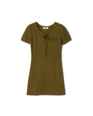 Miu Miu Cotton Dress - Green