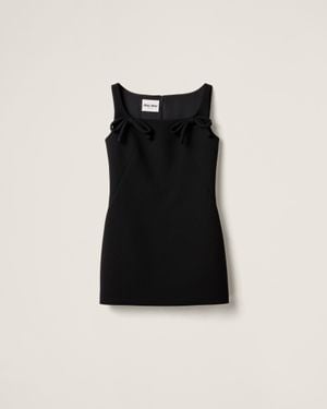 Miu Miu Natté Dress - Black