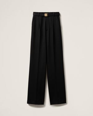 パンツ Miu Miu Black Stretch Grain De Poudre Pant Miu Miu Black Stretch Grain De Poudre Pant | italist, ALWAYS