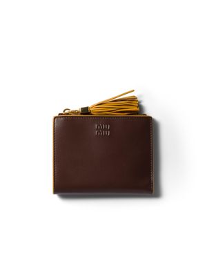 Miu Miu Small Leather Wallet - Brown